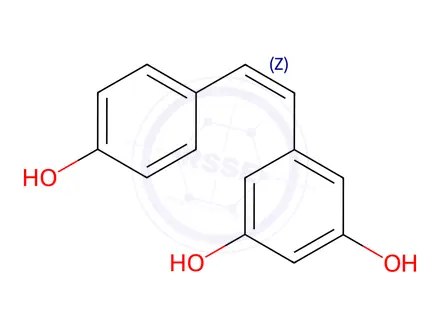 Chemical structure of Resveratrol Impurity 1 (cis-Resveratrol)