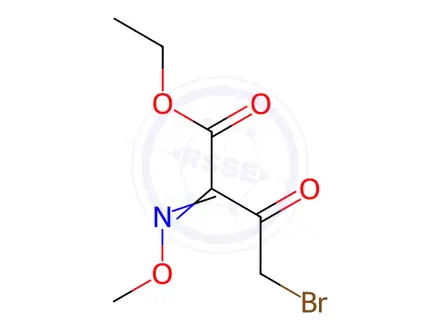 Chemical structure of Ethyl 4-bromo-2-(methoxyimino)-3-oxobutanoate