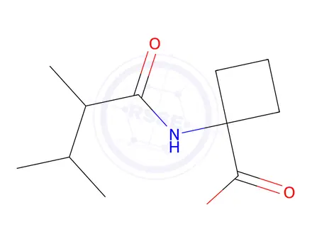 Chemical structure of 1-(2,3-Dimethylbutanamido)cyclobutane-1-carboxylic acid