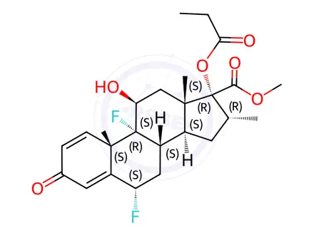 Chemical structure of Fluticasone Impurity 1