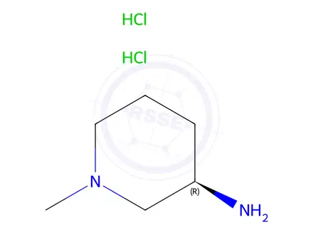 Chemical structure of (3R)-1-Methylpiperidin-3-amine Dihydrochloride