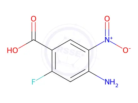 Chemical structure of 4-Amino-2-fluoro-5-nitro-benzoic Acid