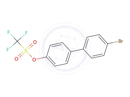 Chemical structure of 4′-Bromo[1,1′-biphenyl]-4-yl 1,1,1-trifluoromethanesulfonate
