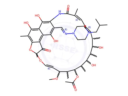 Chemical structure of Rifamdin