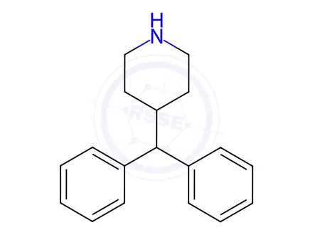 Chemical structure of 4-Diphenylmethylpiperidine