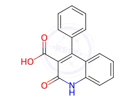 Chemical structure of 2-Oxo-4-phenyl-1,2-dihydroquinoline-3-carboxylic acid