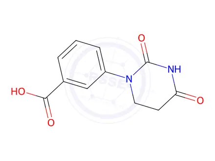 Chemical structure of 3-(2,4-dioxohexahydropyrimidin-1-yl)benzoic acid