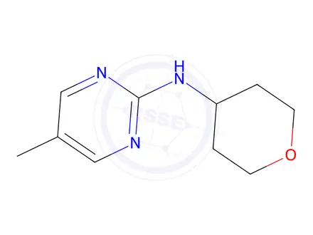 Chemical structure of 5-Methyl-N-(tetrahydro-2H-pyran-4-yl)pyrimidin-2-amine