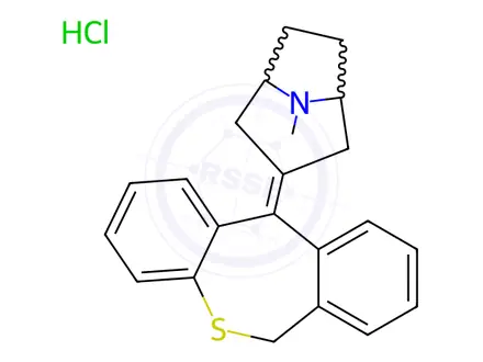 Chemical structure of Tropatepine Hydrochloride