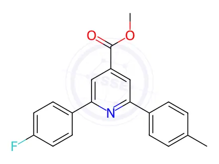 Chemical structure of JR-9120, Methyl 2-(4-fluorophenyl)-6-p-tolylpyridine-4-carboxylate, 97%