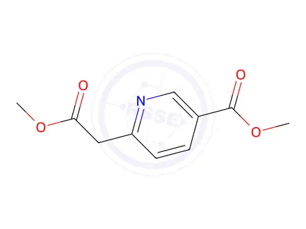 Chemical structure of 153802-53-0 2-Pyridineacetic acid, 5-(methoxycarbonyl)-, methyl ester