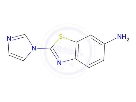Chemical structure of 2-(1H-imidazol-1-yl)-1,3-benzothiazol-6-amine