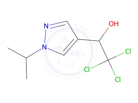 Chemical structure of 2,2,2-Trichloro-1-(1-isopropyl-1H-pyrazol-4-yl)ethanol