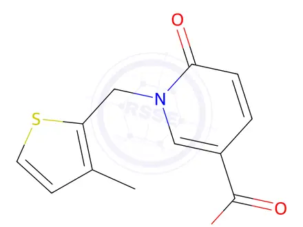 Chemical structure of 1-((3-Methylthiophen-2-yl)methyl)-6-oxo-1,6-dihydropyridine-3-carboxylic Acid