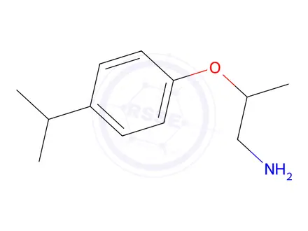 Chemical structure of 1-[(1-aminopropan-2-yl)oxy]-4-(propan-2-yl)benzene