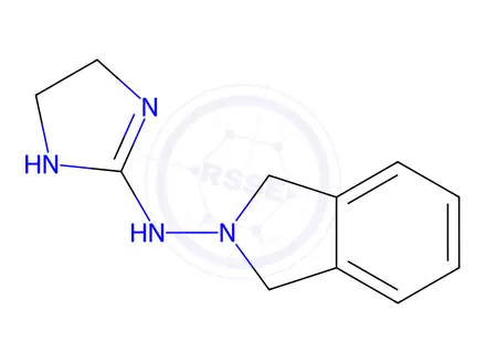 Chemical structure of N-(4,5-Dihydro-1H-imidazol-2-yl)isoindolin-2-amine