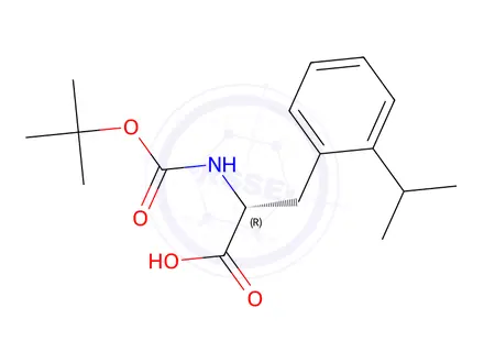 Chemical structure of (R)-2-Boc-amino-3-(2-isopropyl-phenyl)-propionic acid