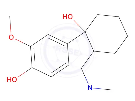 Chemical structure of 4-(2-((dimethylamino)methyl)-1-hydroxycyclohexyl)-2-methoxyphenol