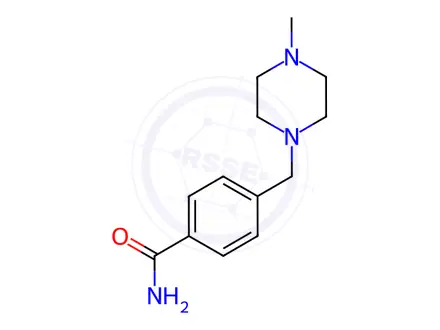 Chemical structure of 4-(4-Methylpiperazinylmethyl)benzamide