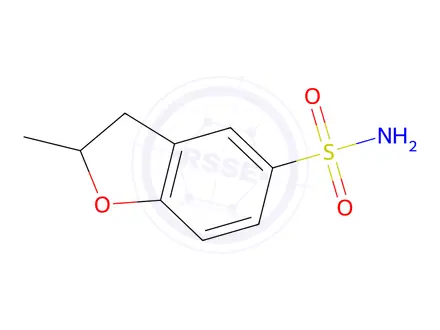 Chemical structure of 2-methyl-2,3-dihydro-1-benzofuran-5-sulfonamide