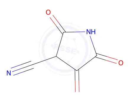 Chemical structure of Oxalacetimide, 3-cyano-(6CI)