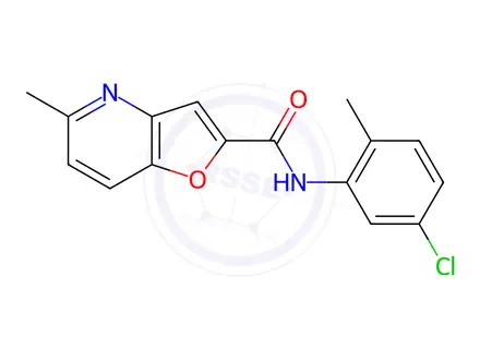 Chemical structure of N-(5-Chloro-2-methylphenyl)-5-methylfuro[3,2-b]pyridine-2-carboxamide