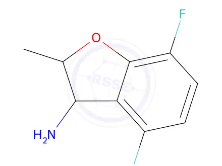 Chemical structure of 4,7-Difluoro-2-methyl-2,3-dihydrobenzofuran-3-amine