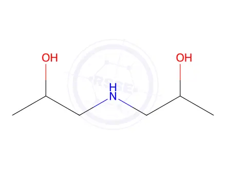 Chemical structure of Diisopropanolamin