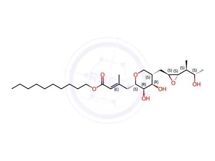 Chemical structure of (E)-decyl 4-((2S,3R,4R,5S)-3,4-dihydroxy-5-(((2S,3S)-3-((2S,3S)-3-hydroxybutan-2-yl)oxiran-2-yl)meth