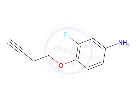 Chemical structure of 4-(But-3-yn-1-yloxy)-3-fluoroaniline