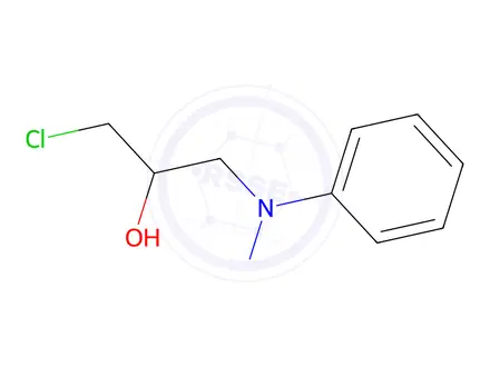 Chemical structure of N-(3-chloro-2-hydroxypropyl)-N-phenylnitrous amide