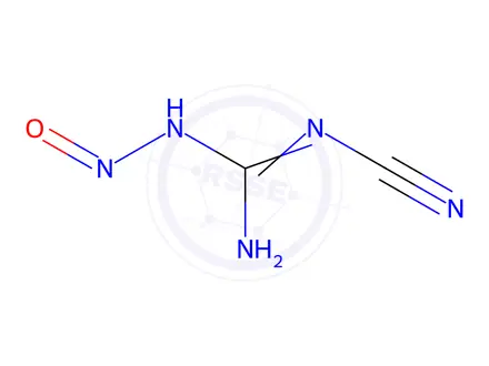 Chemical structure of N-Cyano-N'-nitrosoguanidine