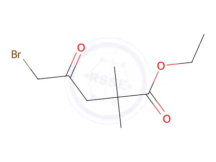 Chemical structure of Ethyl 5-bromo-2,2-dimethyl-4-oxopentanoate
