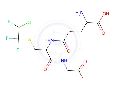 Chemical structure of S-(2-Chloro-1,1,2-Trifluoroethyl)Glutathione