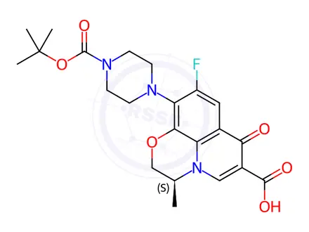 Chemical structure of Levofloxacin Impurity 121