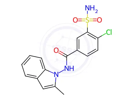 Chemical structure of Indapamide Impurity B
