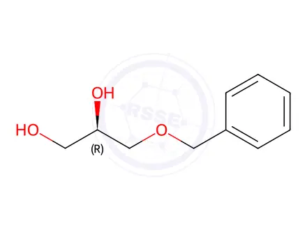 Chemical structure of (2R)-3-Phenylmethoxypropane-1,2-diol