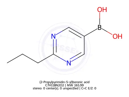 Chemical structure of (2-Propylpyrimidin-5-yl)boronic acid