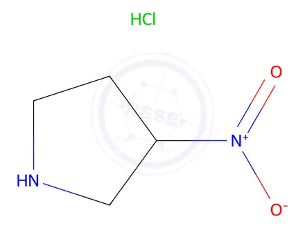 Chemical structure of 3-Nitropyrrolidine hydrochloride