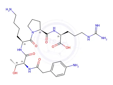 Chemical structure of p-Aminophenylacetyl Tuftsin