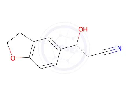 Chemical structure of 3-(2,3-Dihydrobenzofuran-5-yl)-3-hydroxypropanenitrile