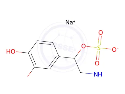 Chemical structure of Sodium 1-(3,4-Dihydroxyphenyl)-2-(methylamino)ethyl Sulfate
