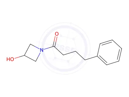 Chemical structure of 1-(3-hydroxyazetidin-1-yl)-4-phenylbutan-1-one