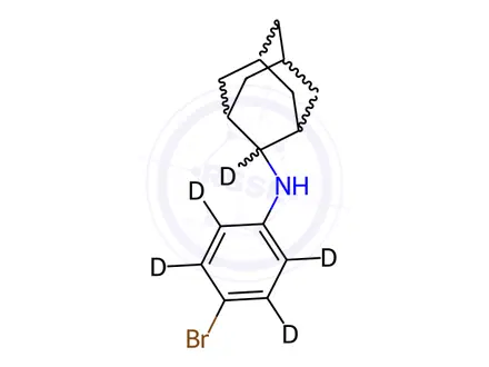 Chemical structure of Bromantane-d5