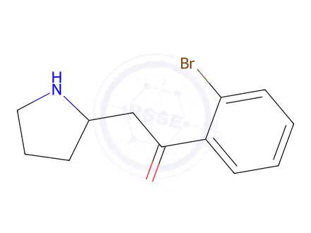 Chemical structure of 1-(2-Bromophenyl)-2-(pyrrolidin-2-yl)ethan-1-one