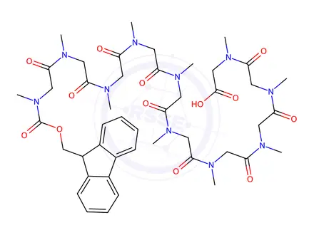 Chemical structure of Fmoc-N(Me)-Sar10