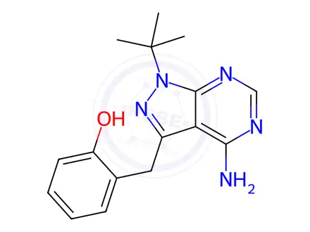 Chemical structure of 2OH-BNPP1