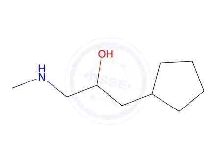 Chemical structure of 1-Cyclopentyl-3-(methylamino)propan-2-ol