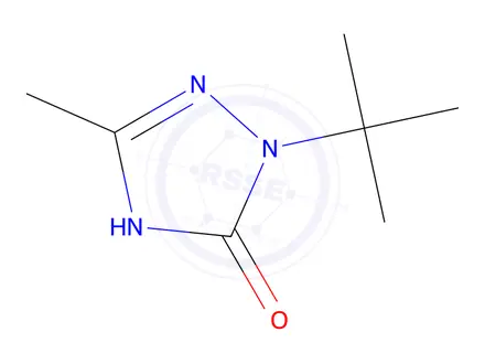 Chemical structure of 1-tert-butyl-3-methyl-4,5-dihydro-1H-1,2,4-triazol-5-one