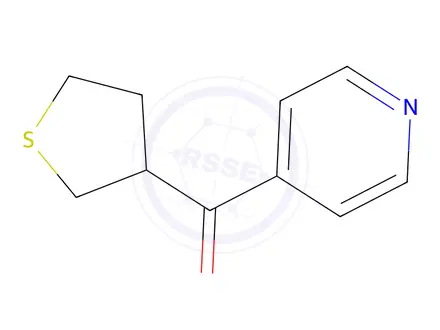 Chemical structure of pyridin-4-yl(tetrahydrothiophen-3-yl)methanone